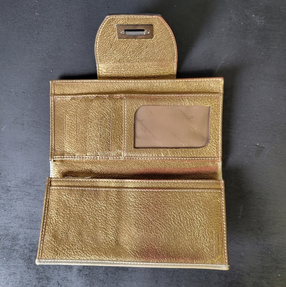 Salvatore Ferragamo metallic long leather wallet - Picture 6 of 15
